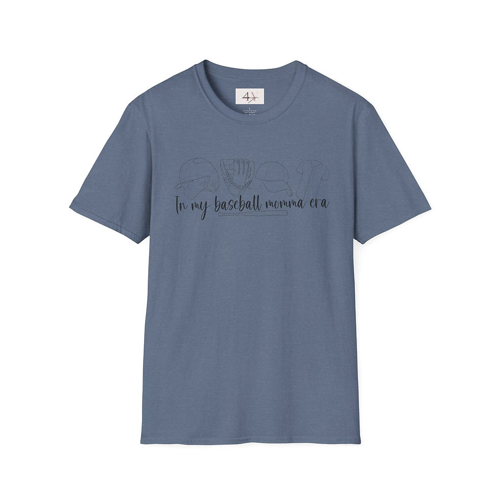 Thumbnail:  "In my baseball mom era" | Soft White Women's Fan Tee