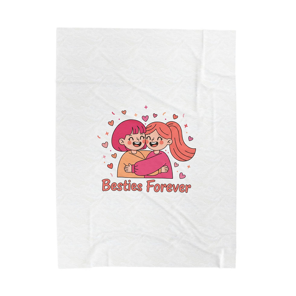 Thumbnail: Besties Forever Plush Blanket | Galentine’s Friendship-First, Squad Vibes