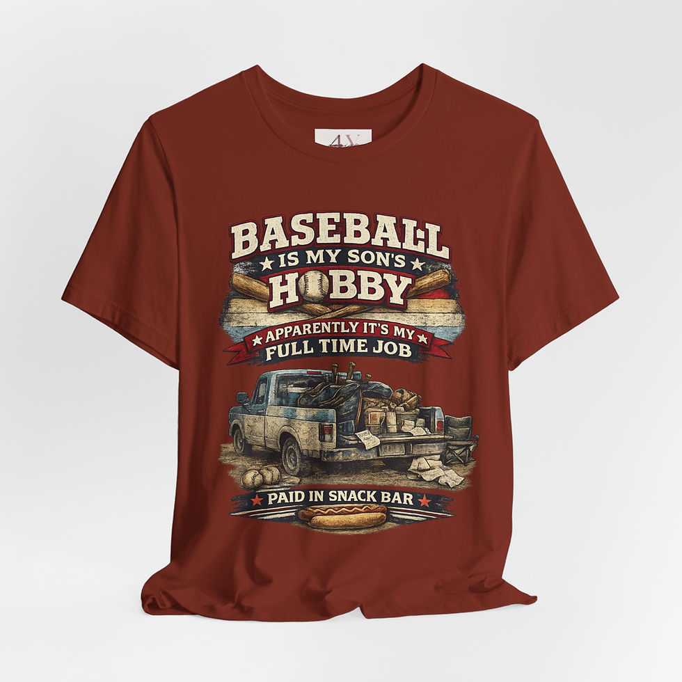 Thumbnail: Baseball Dad T-Shirt — "Baseball Is My Son's Hobby" Vintage Truck Tee