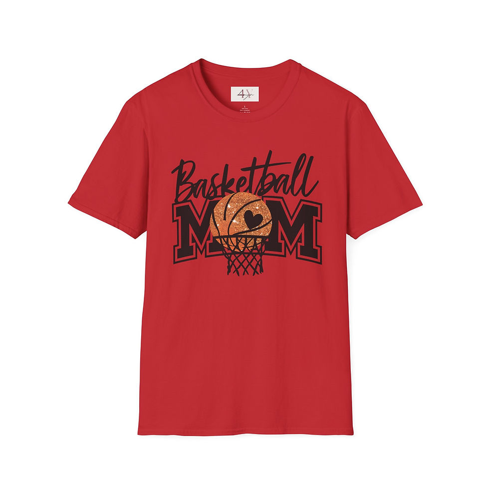 Thumbnail: Basketball Mom T-Shirt – Retro Hoop Graphic Tee for Proud Moms