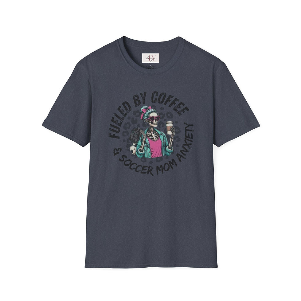Thumbnail: Soccer Mom T‑Shirt — "Fueled by Coffee & Soccer Mom Anxiety" Graphic Tee