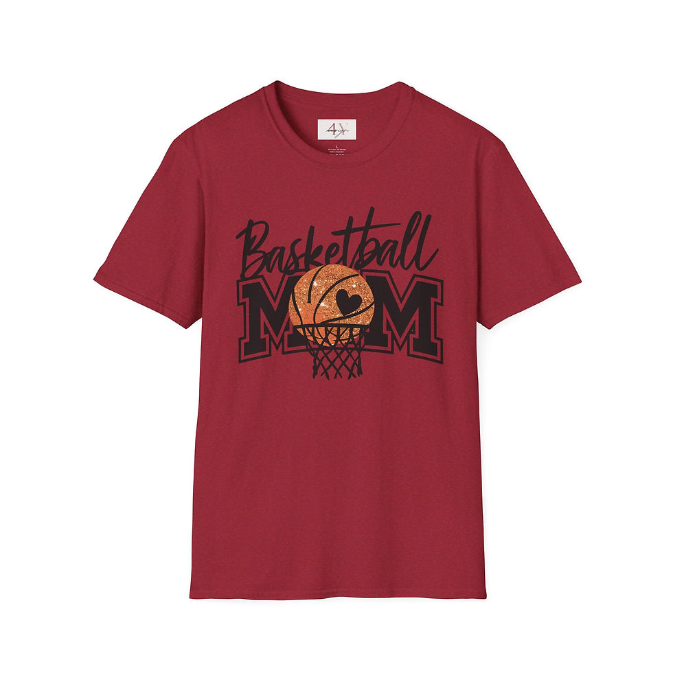 Thumbnail: Basketball Mom T-Shirt – Retro Hoop Graphic Tee for Proud Moms
