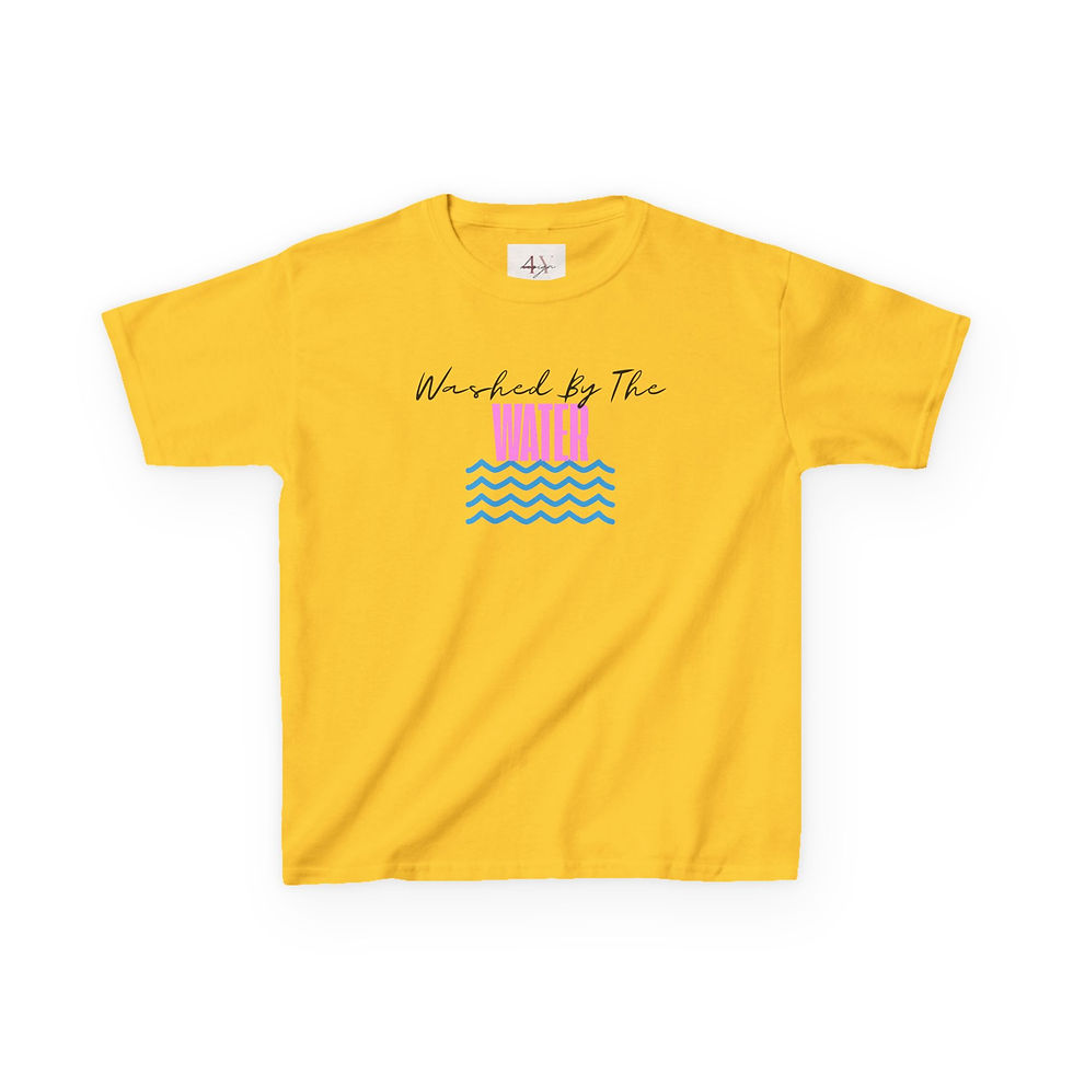 Thumbnail: Youth Washed By The Water T-Shirt — Retro Wave Christian Faith Tee
