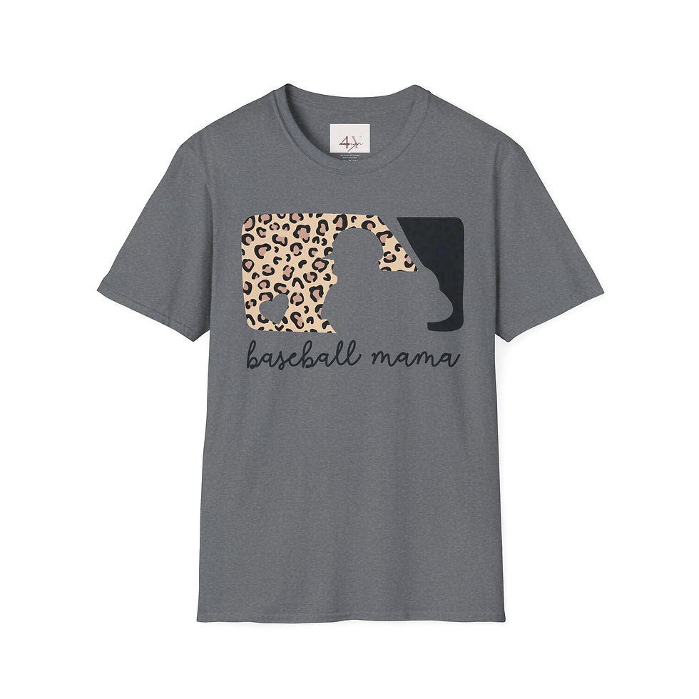 Thumbnail: Baseball Mama Leopard Print Tee