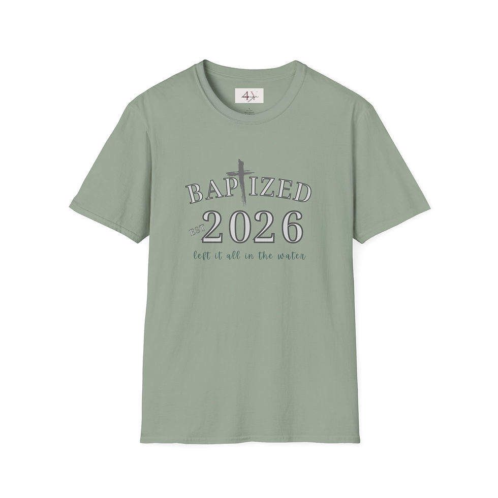 Thumbnail: Baptized 2026 T-Shirt — 'Baptized 2026' Religious Baptism Tee