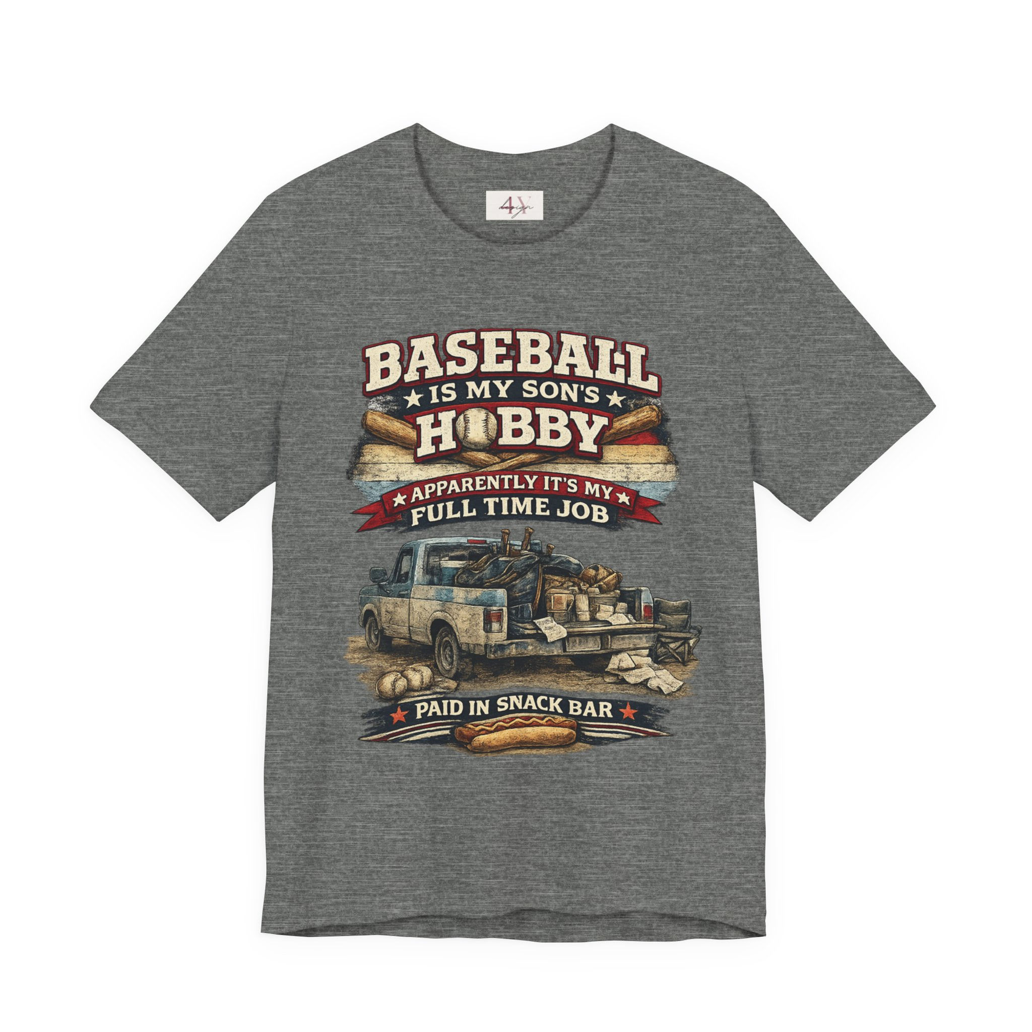 Baseball Dad T-Shirt — "Baseball Is My Son's Hobby" Vintage Truck Tee