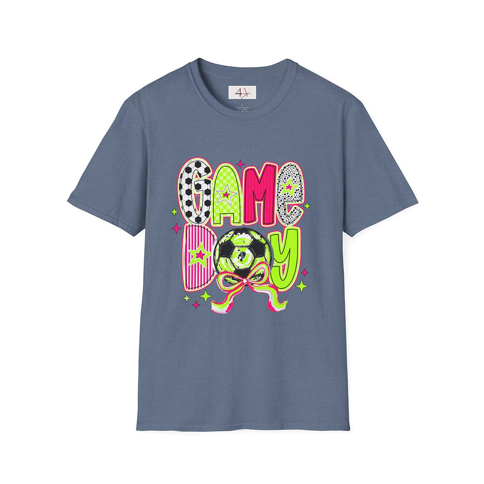 Thumbnail: Soccer Mom Graphic T-Shirt — Neon Retro Sports Design