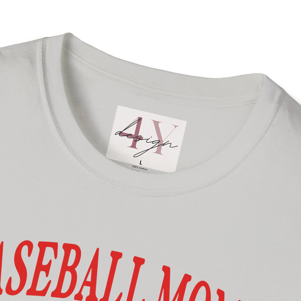 Thumbnail: Baseball Moms Social Club T-Shirt — Cute Bow Baseball Mom Tee