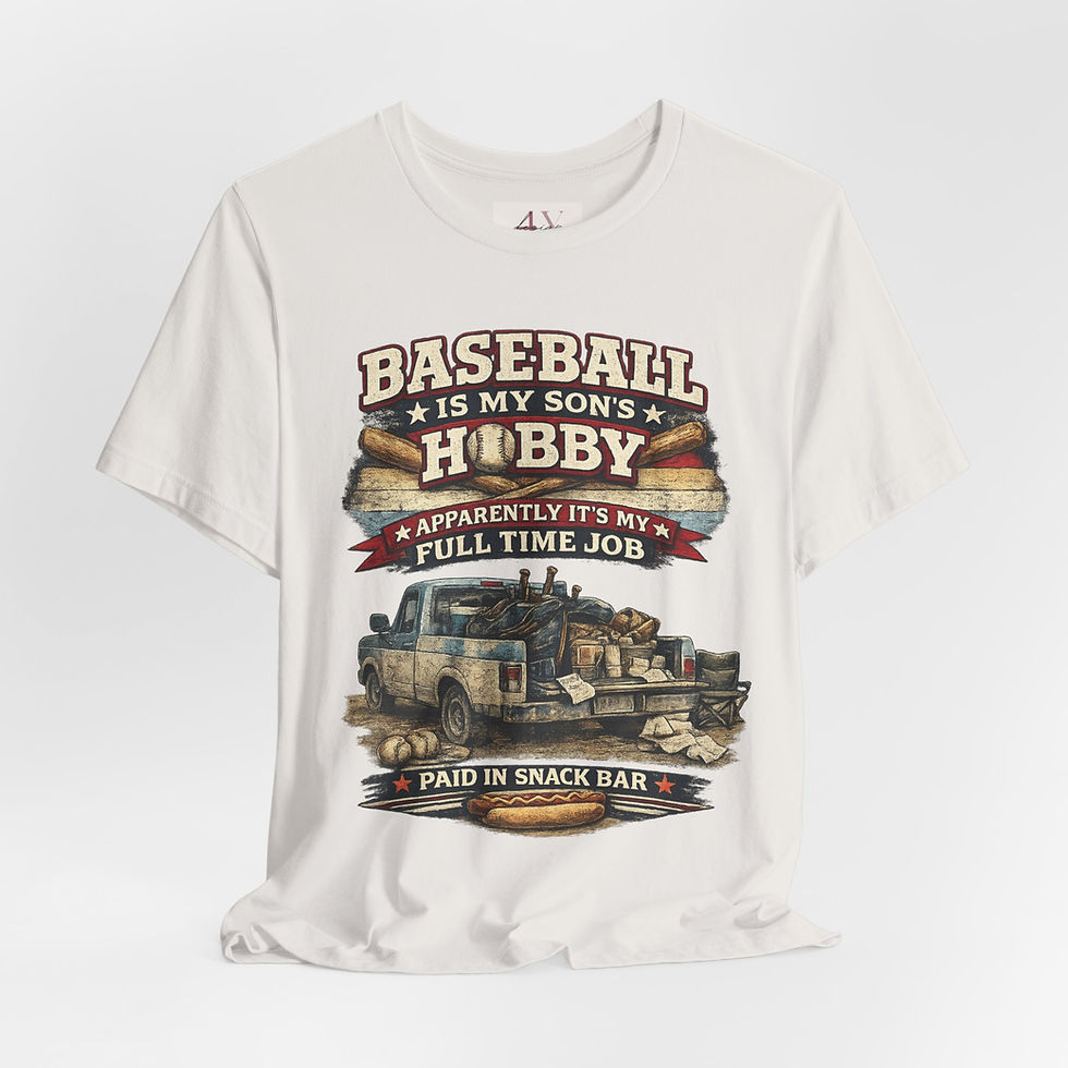Thumbnail: Baseball Dad T-Shirt — "Baseball Is My Son's Hobby" Vintage Truck Tee