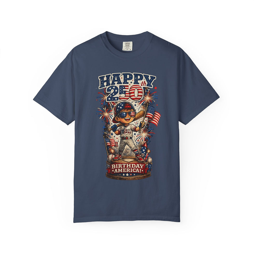 Thumbnail: Happy 250th Birthday America Tee – Patriotic Fourth of July T-Shirt