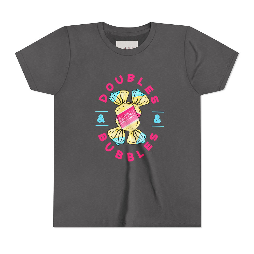 Thumbnail: Youth Tee - "Doubles & Bubbles" Candy Graphic Shirt
