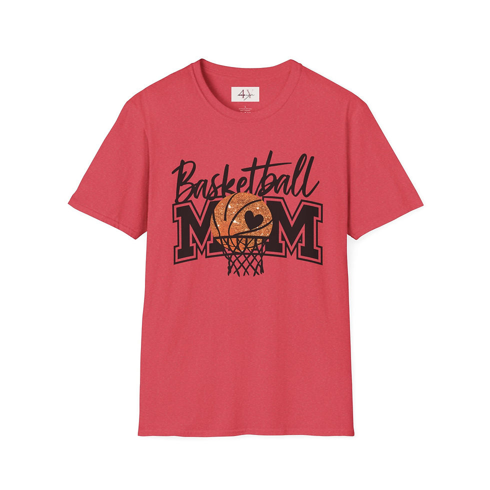 Thumbnail: Basketball Mom T-Shirt – Retro Hoop Graphic Tee for Proud Moms