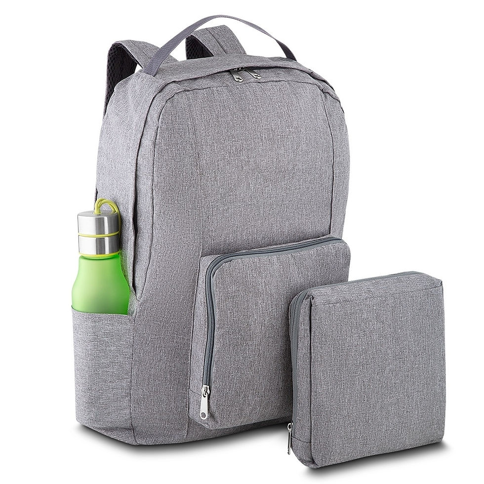 Miniatura: Mochila Personalizada_dobravel_cinza