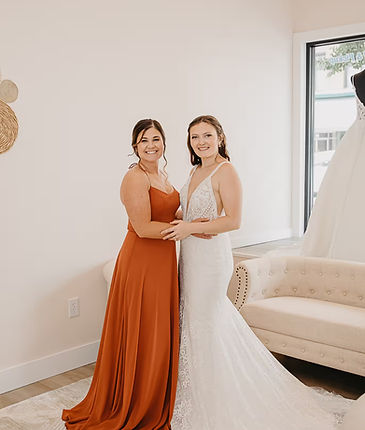 Bride with her Bridesmaid at Blush & Ivo