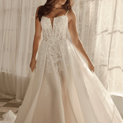 A classic A-line dress showing elegance and style.