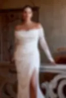 Justin Alexander Jessa Charmeuse Fit and Flare Bridal Gown