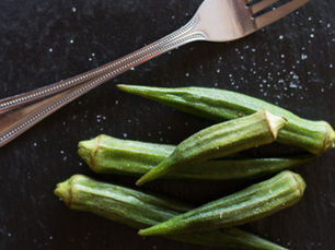 Grilled Whole Okra