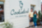 Mike and Kate Alfieri stand outside their soft serve shop Cookiebird Ice Cream Bar in St. Augustine. Photography by Melissa Marcarelli.