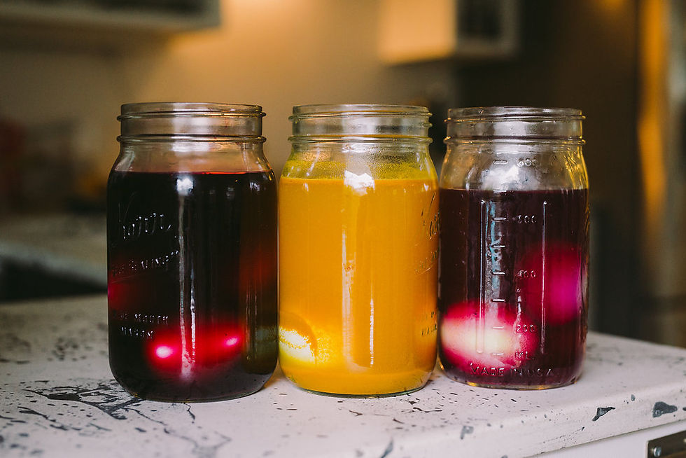 natural egg dyes