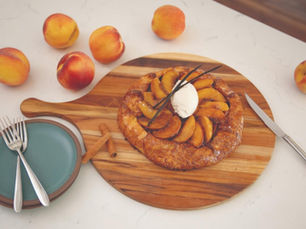 Peaches and Cream Crostata