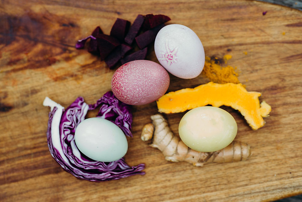 natural egg dyes
