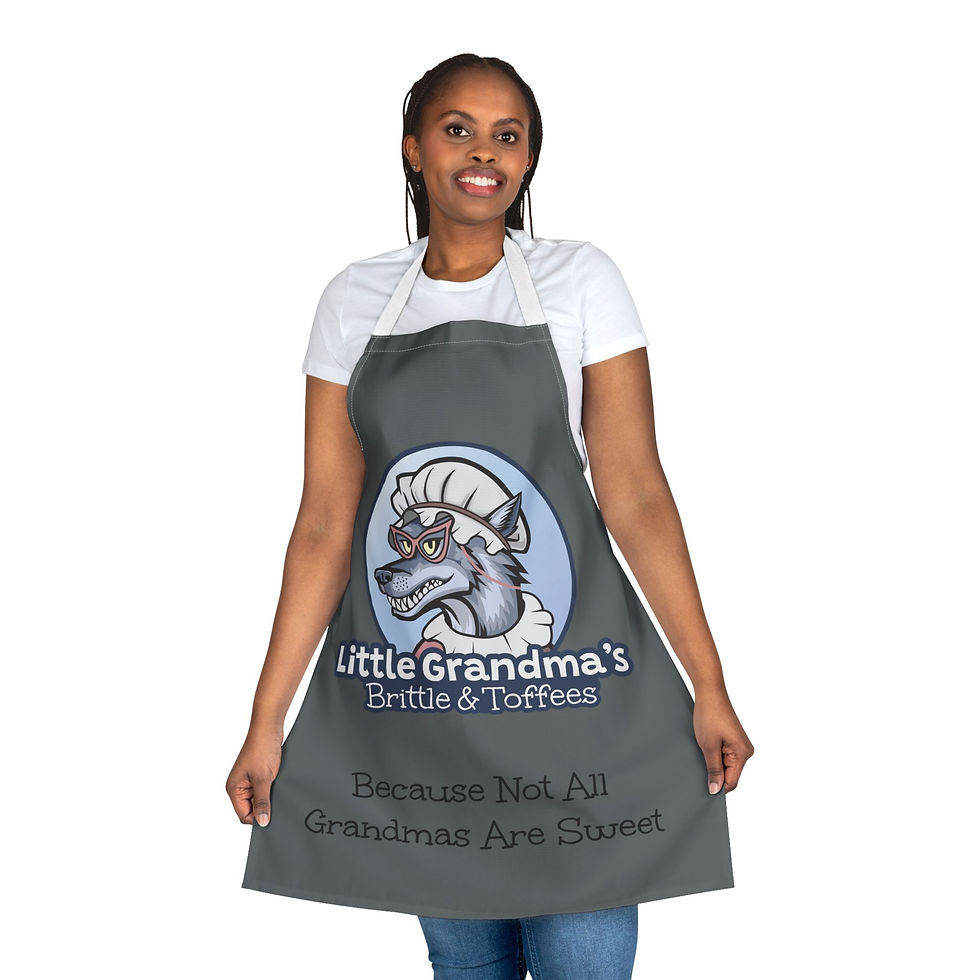 Thumbnail: Grey Apron, 4-Color Straps (AOP)