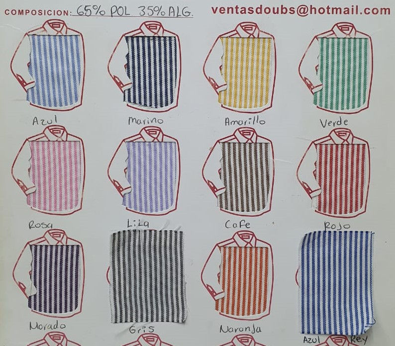 Miniatura: Camisas mil rayas 2 naranja colores