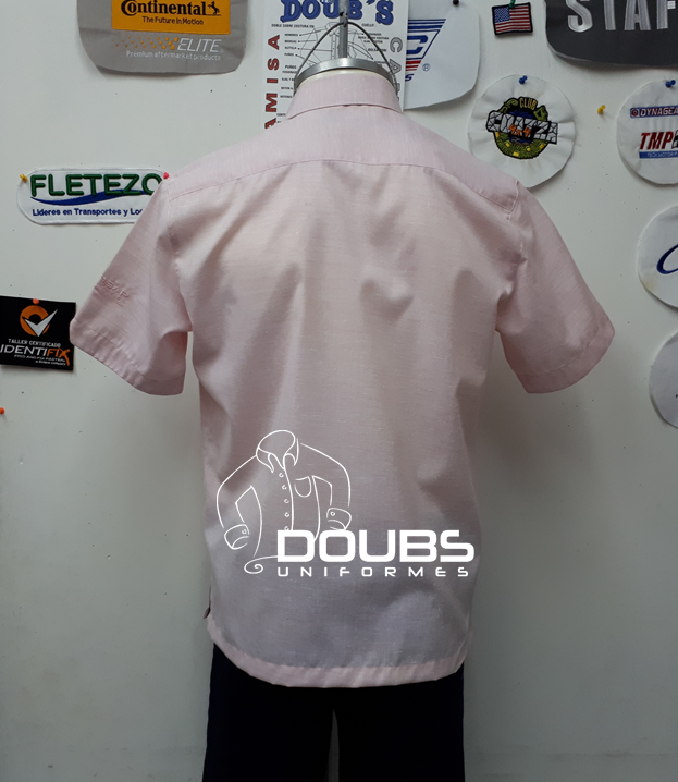 Miniatura: Camisas lino cancun coral espalda