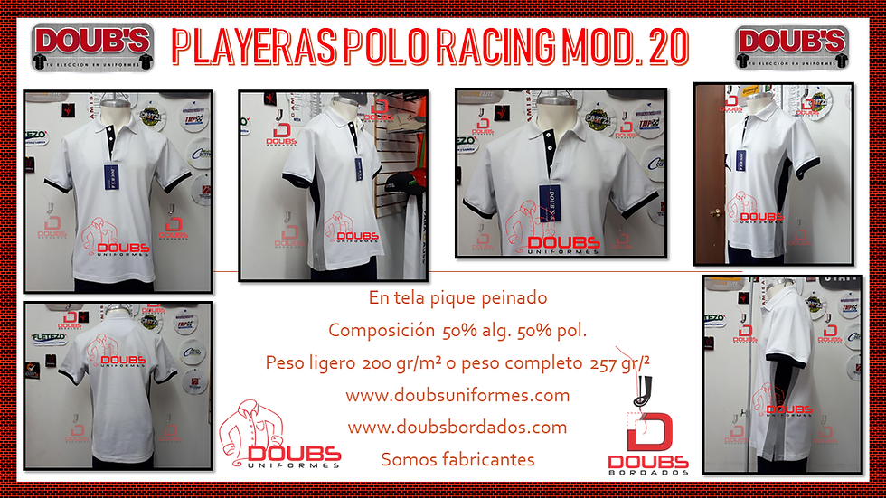 Miniatura: Playeras polo racing mod. 20 postal