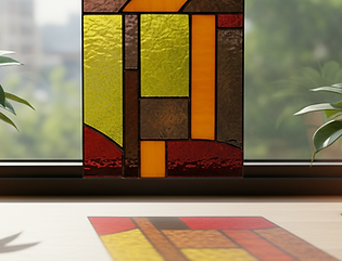 Image of a geometric suncatcher