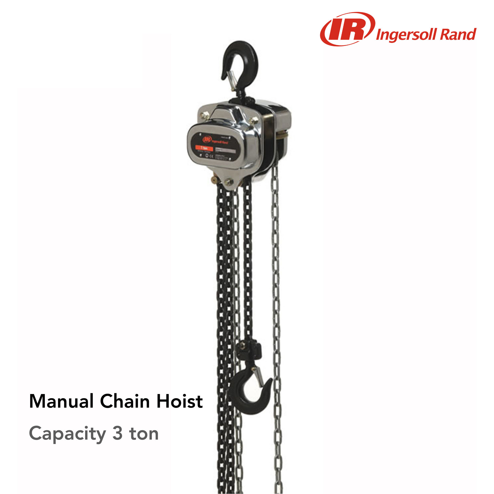 "Ingersoll Rand" SMB030-10-8V Manual Chain Hoist | 3 Ton Capacity | 10 Ft. Lift