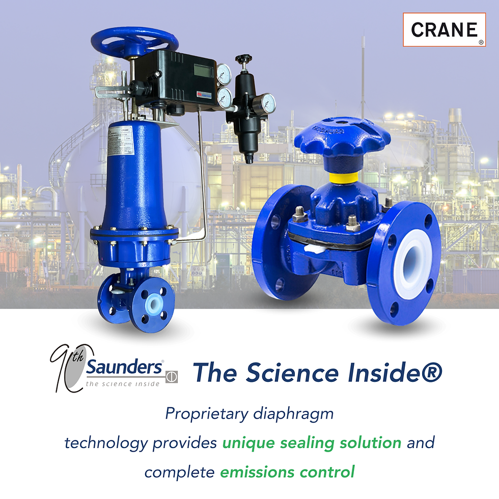 Màng Saunders và thân van phải được xem như một cụm đồng bộ
