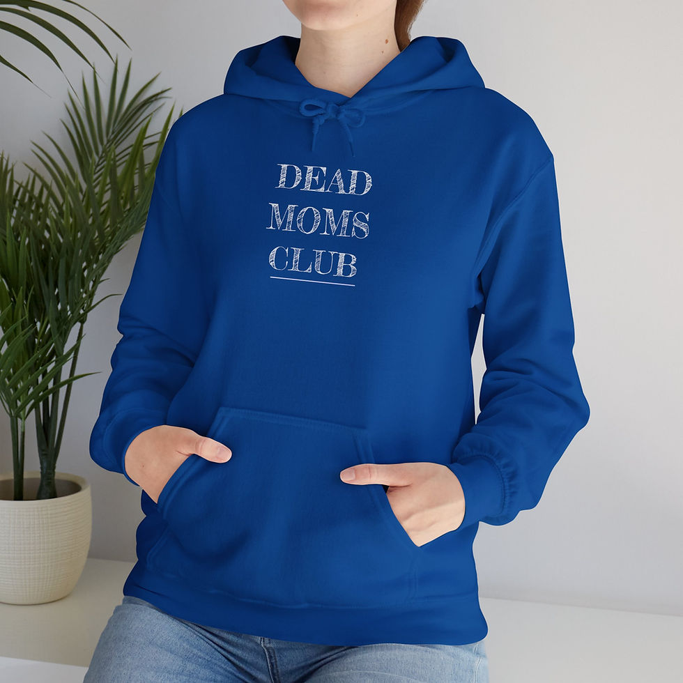 Thumbnail: Dead Moms Club Hoodie - Unisex Heavy Blend Sweatshirt for Comfort & Remembrance