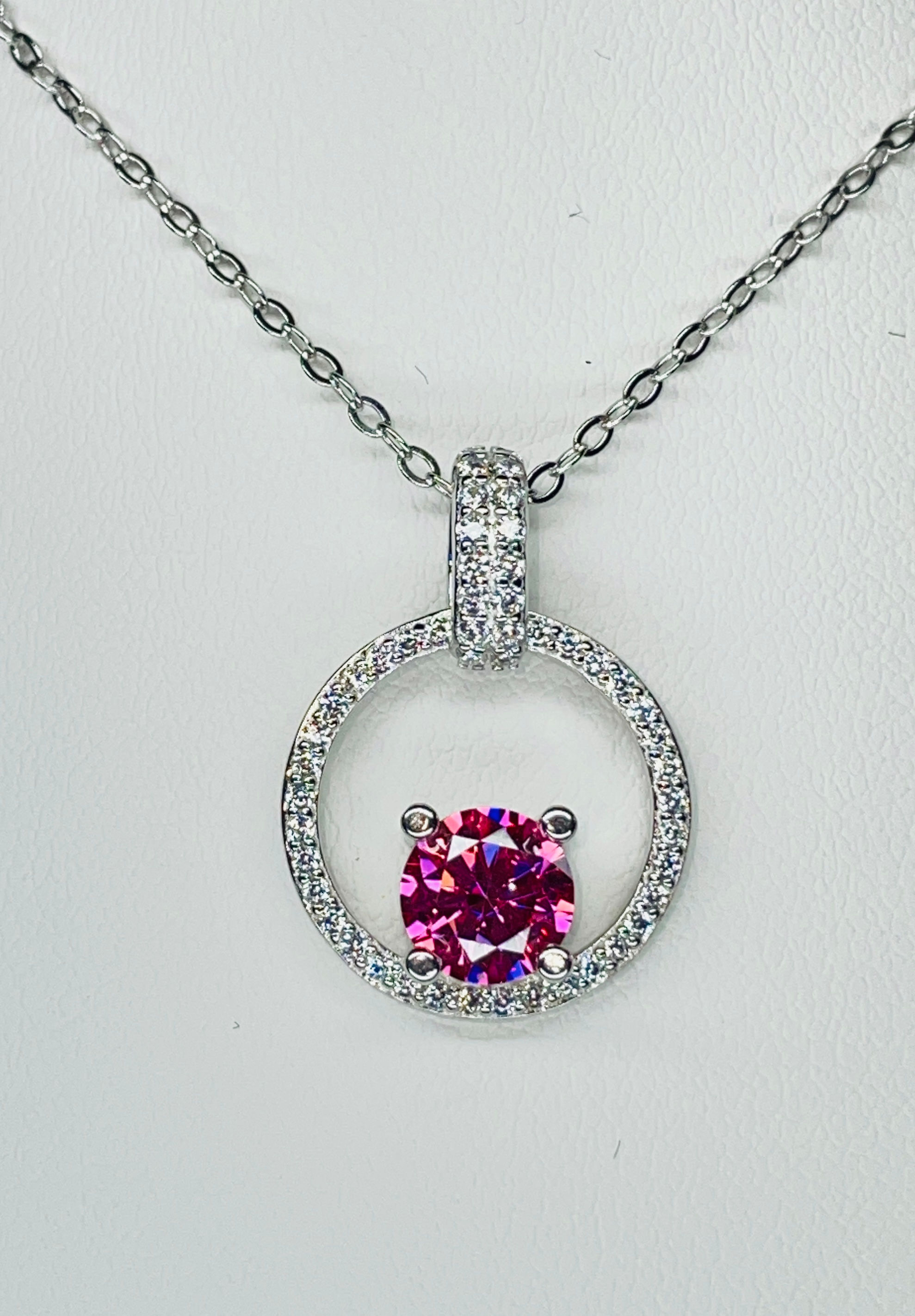 Halo Radiance Necklace- Petal Pink