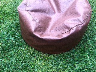 Leather Pouf