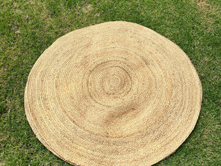 Round Rattan Rug