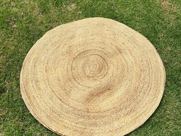 Round Rattan Rug