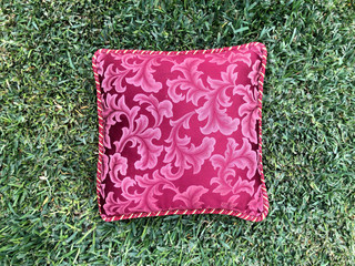 Red Swirl Cushion