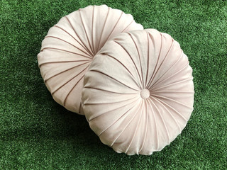 Pink Round Cushion