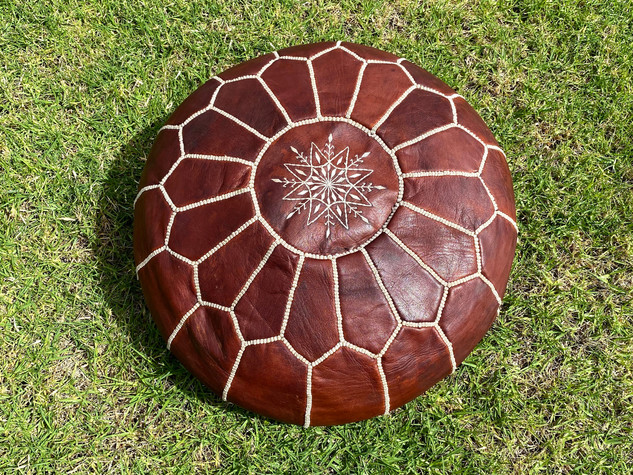 Moroccan Pouf - Chocolate