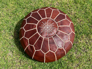 Moroccan Pouf - Chocolate
