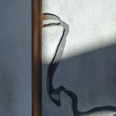 Rakaia River New Zealand - Custom layered concrete wall art by Unfound Creations