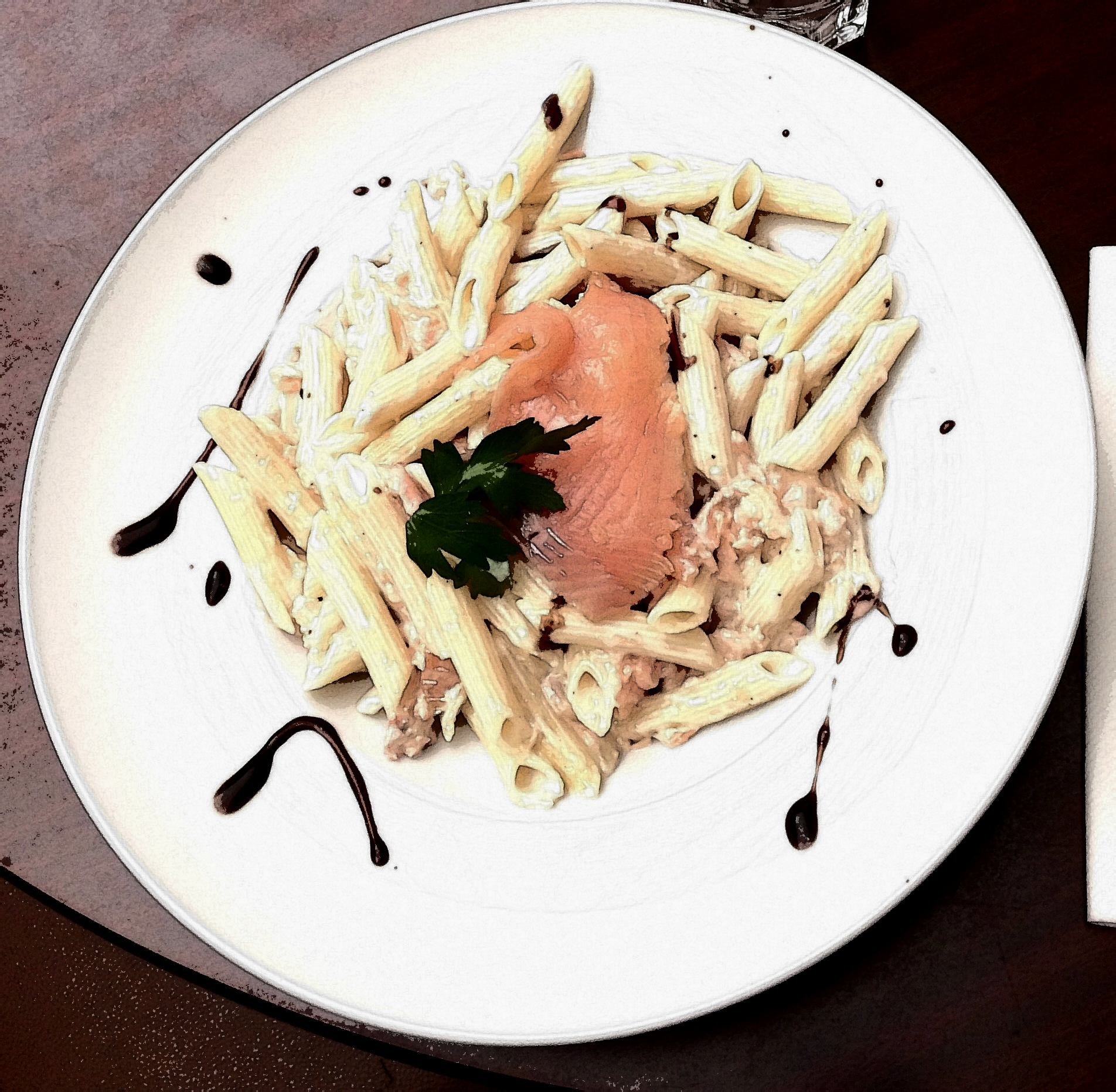 Arranged Food and Objects