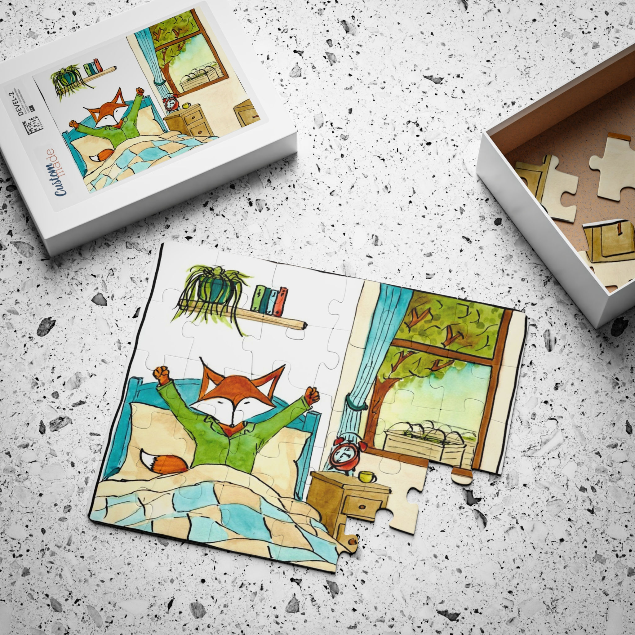 Kids Puzzle - Fox Waking Up - From Book 2