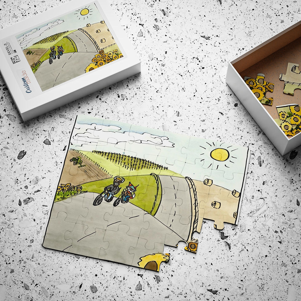 Thumbnail: Kid's Puzzle - Fox & Bull Moto Ride - From Book 2