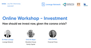 Lorange Network & Headspring. Online Workshop: Investments. Summary, 15th July 2020
