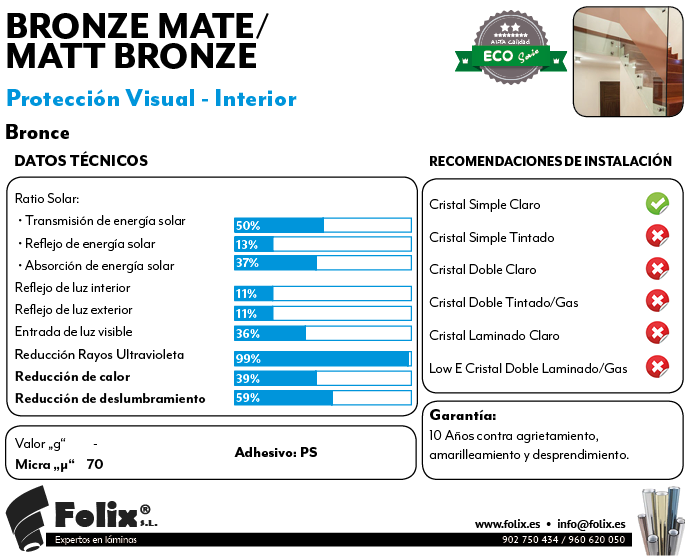 Miniatura: Bronce Mate / Matt Bronze