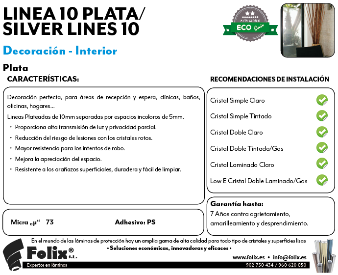 Miniatura: Linea Plata 10 / Silver Lines 10