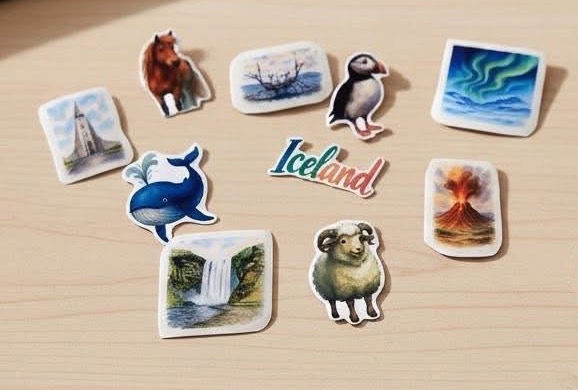 Icelandic stickers-collection A