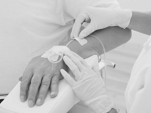 Patient Receiving IV Sedation prior to dental procedures